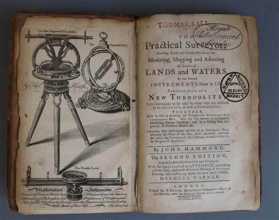 Hammond, John - The Practical Surveyor, 2nd edition, 8vo,